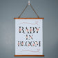 Baby in Bloom Wall Tapestry