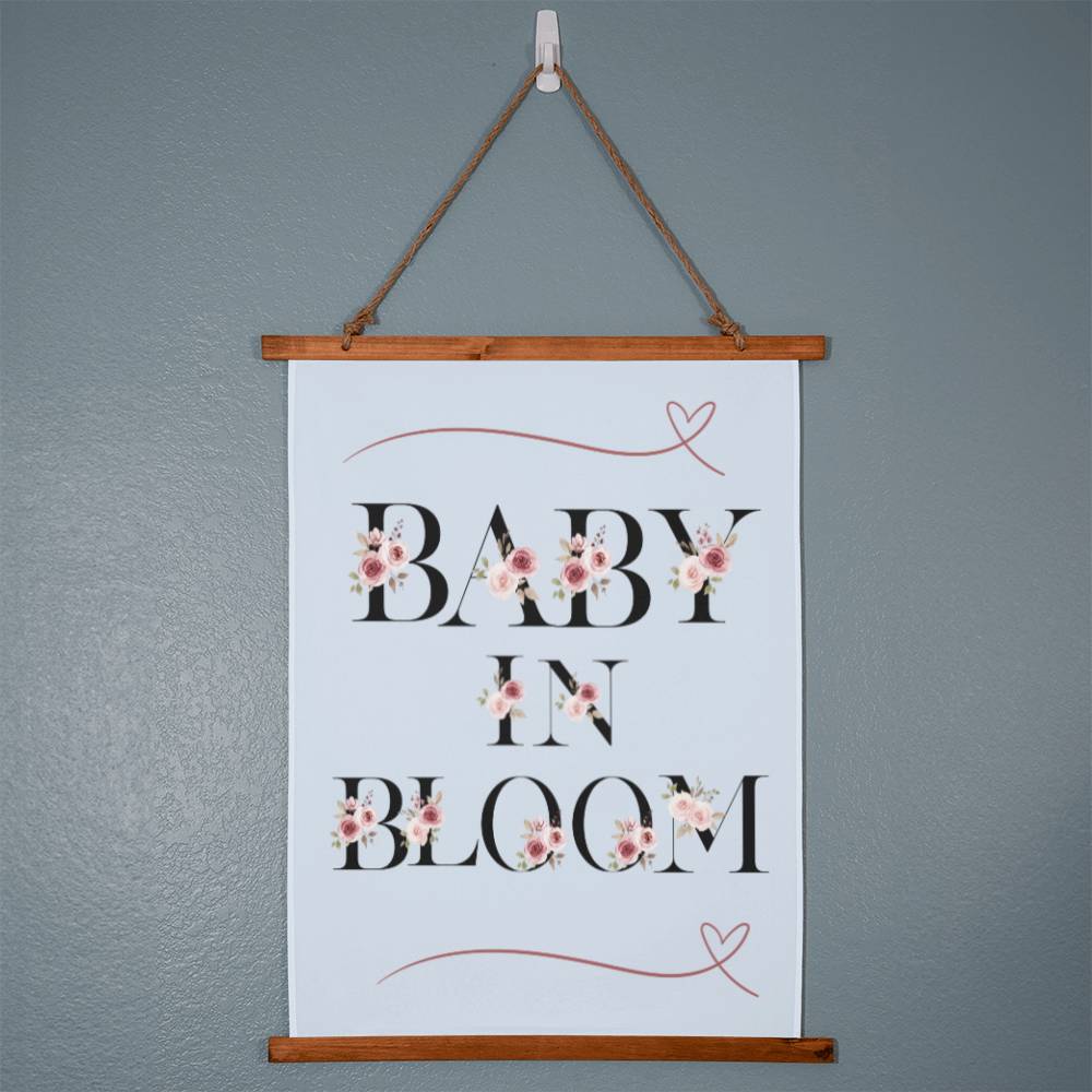 Baby in Bloom Wall Tapestry