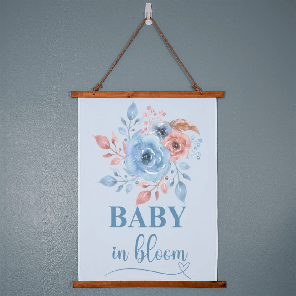 Baby in Bloom Wall Tapestry