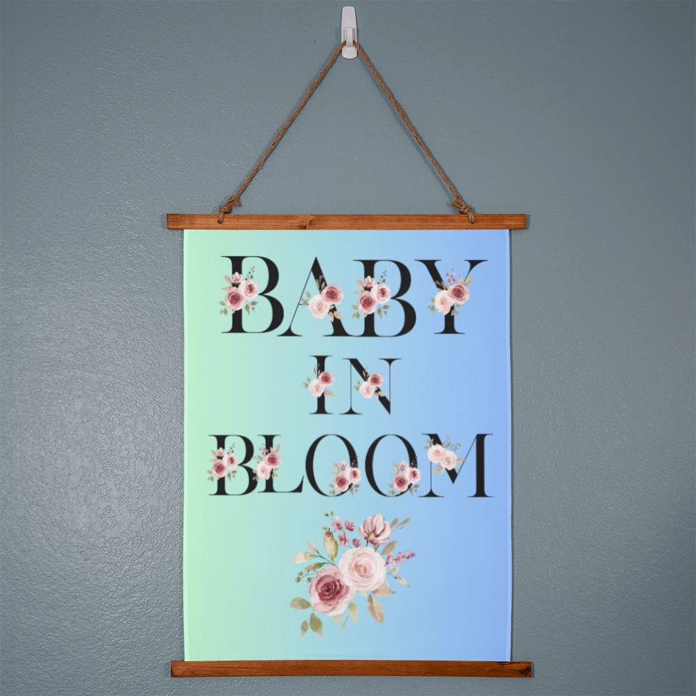 Baby in Bloom Wall Tapestry