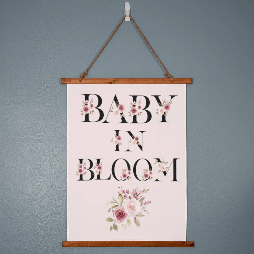 Baby in Bloom Wall Tapestry