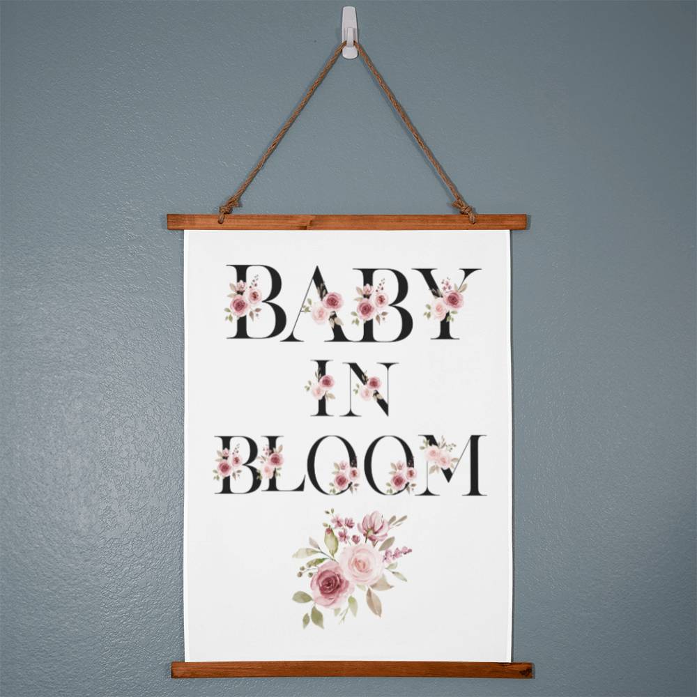 Baby in Bloom Wall Tapestry