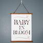 Baby in Bloom Wall Tapestry