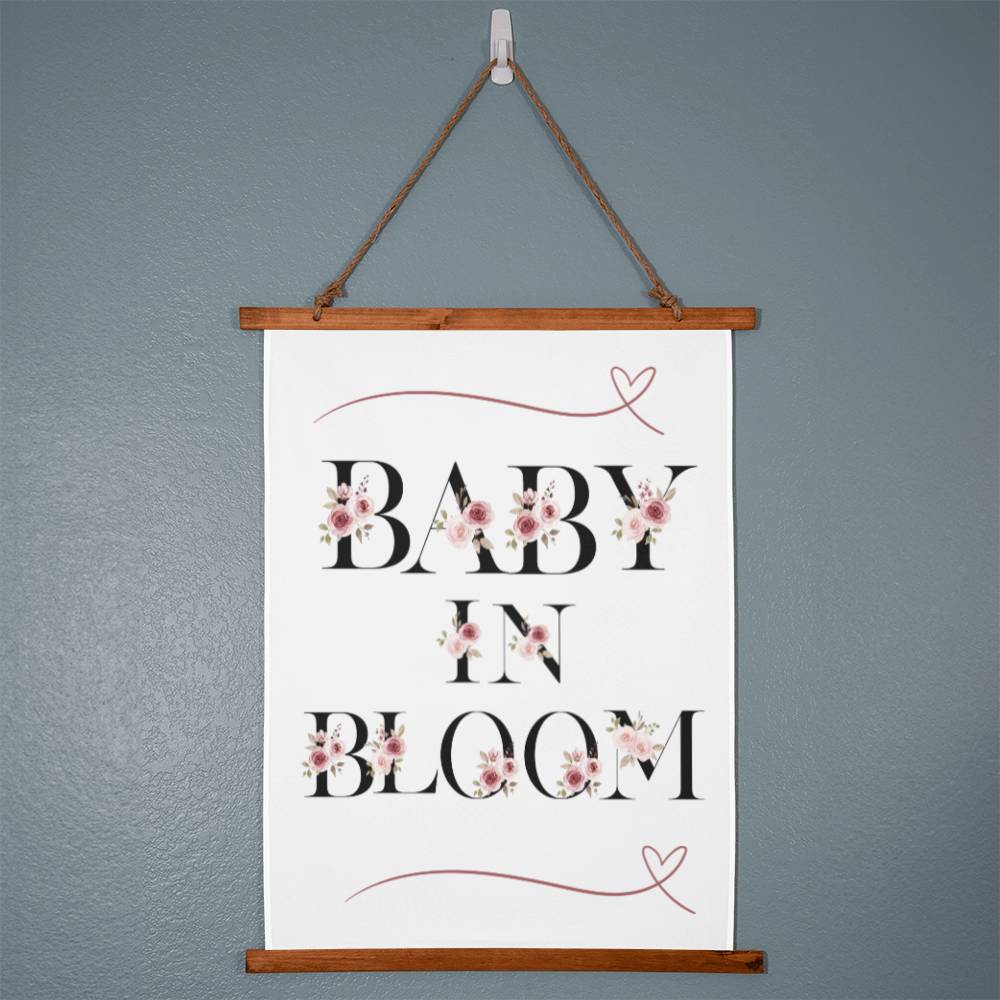 Baby in Bloom Wall Tapestry