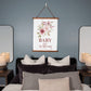 Baby in Bloom Wall Tapestry