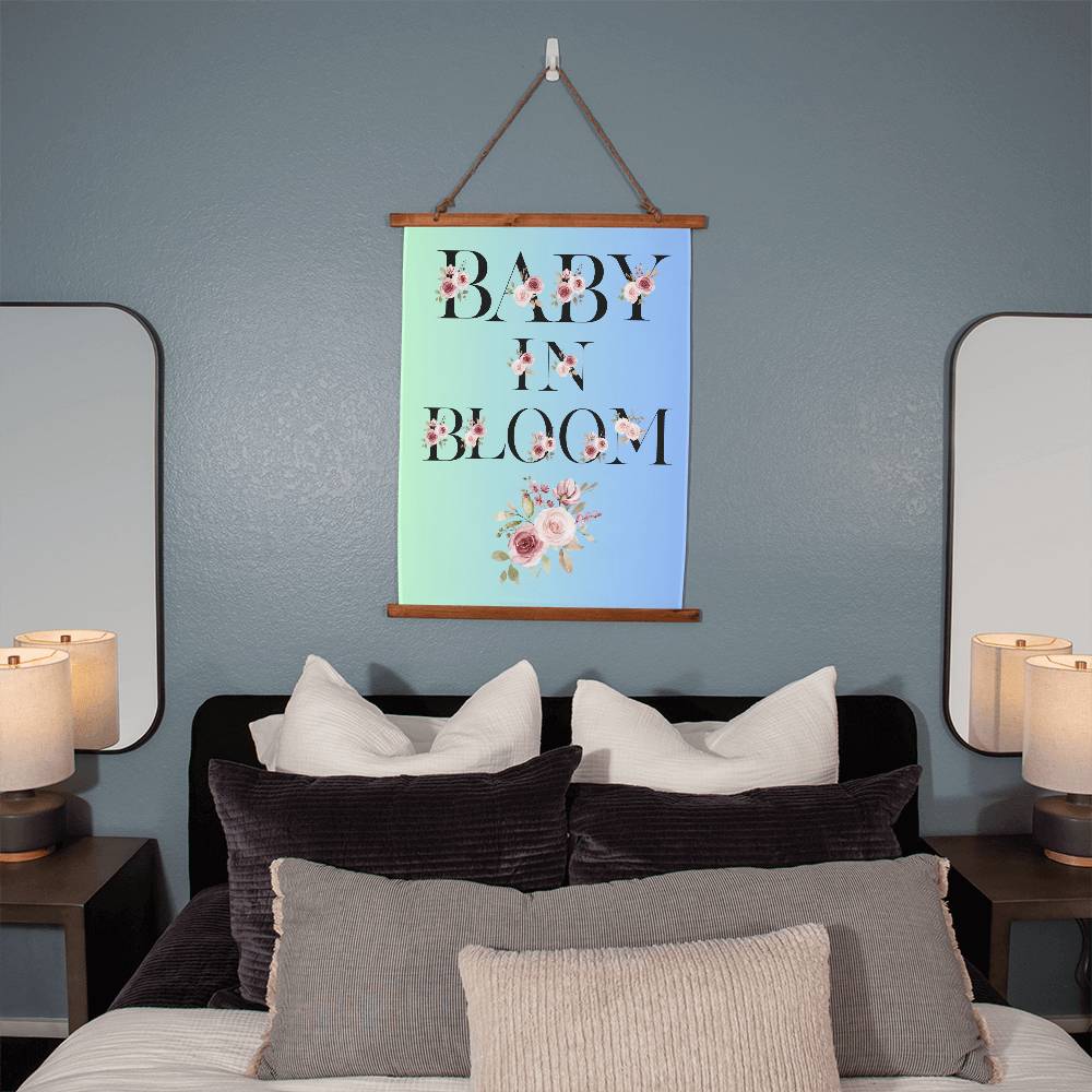 Baby in Bloom Wall Tapestry