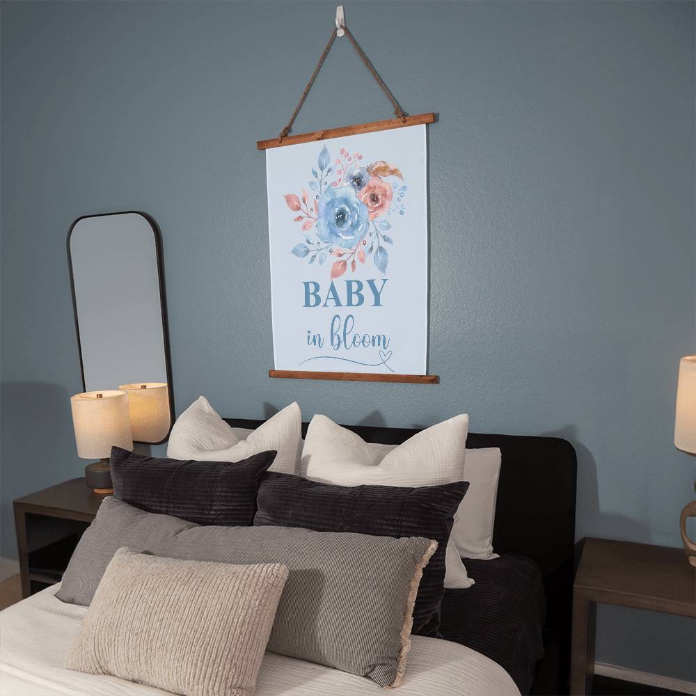 Baby in Bloom Wall Tapestry