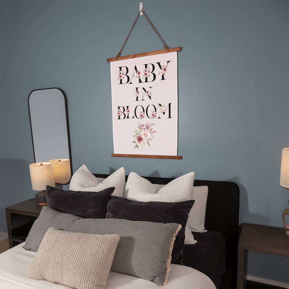 Baby in Bloom Wall Tapestry