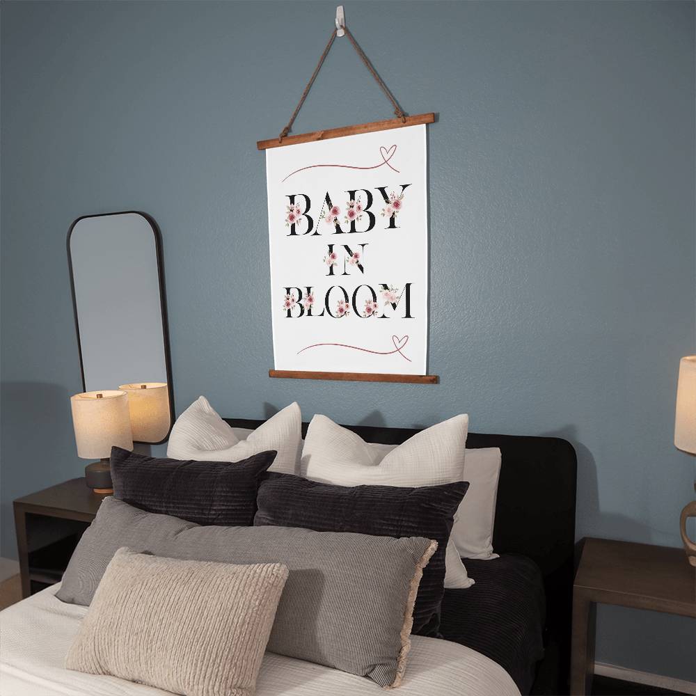 Baby in Bloom Wall Tapestry