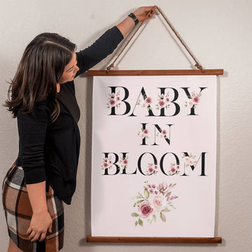 Baby in Bloom Wall Tapestry