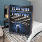 To My Wife | Never Forget | Woven Blanket