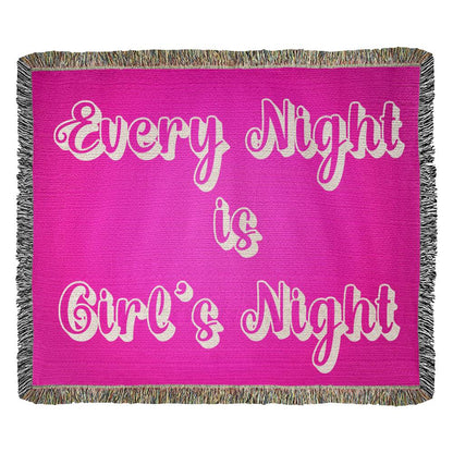 Every Night is Girl's Night Blanket