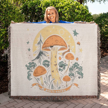 Mushroom Blanket | Mushroom Decor