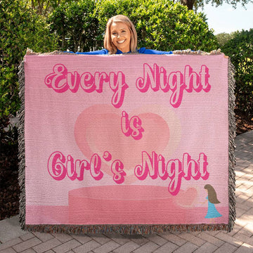 Every Night is Girl's Night Blanket