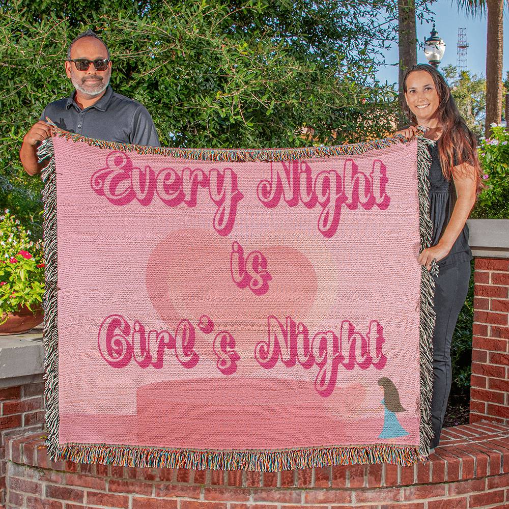 Every Night is Girl's Night Blanket