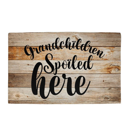 Door Mat - Grandchildren Spoiled Here