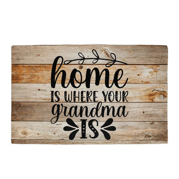 Door Mat | Home is where your Grandma is