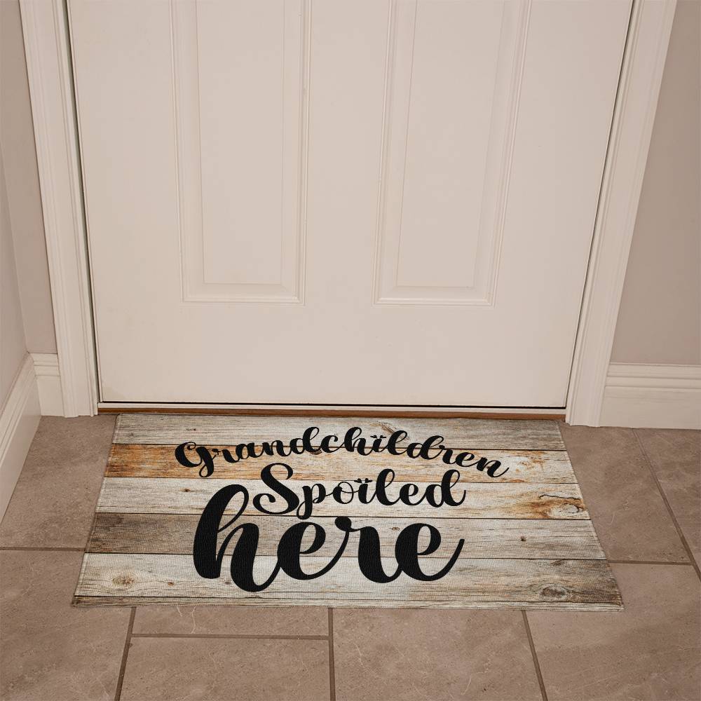 Door Mat - Grandchildren Spoiled Here