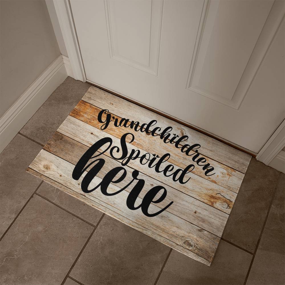 Door Mat - Grandchildren Spoiled Here