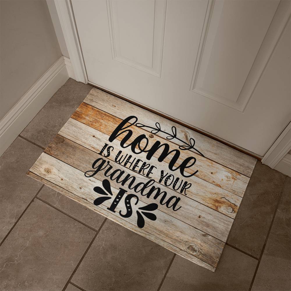 Door Mat | Home is where your Grandma is