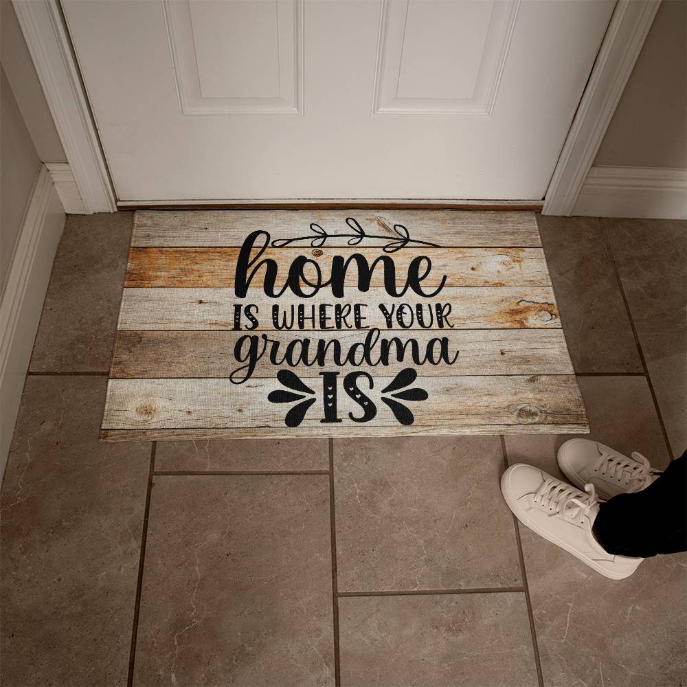 Door Mat | Home is where your Grandma is