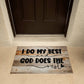 Christian Door Mat |  I do my best and God does the rest