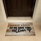 Door Mat Funny - Please knock so we have time to clean up