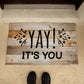 Door Mat Funny - Yay it's you