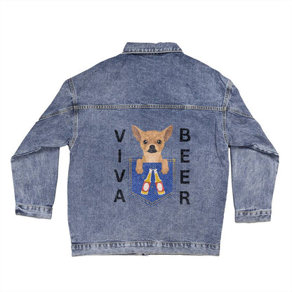 Viva  Beer -  Chihuahua - Denim Jacket