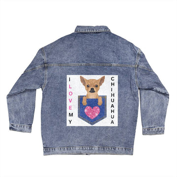 I Love My Chihuahua - Denim Jacket