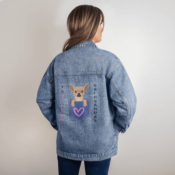 Yo Quiero Beer - Chihuahua - Denim Jacket