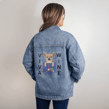 Viva Wine - Chihuahua - Denim Jacket