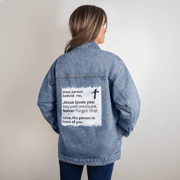 Jesus Loves You Denim Jacket