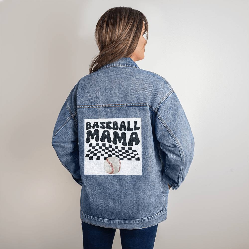 Baseball Mama - Stylish Denim Jacket