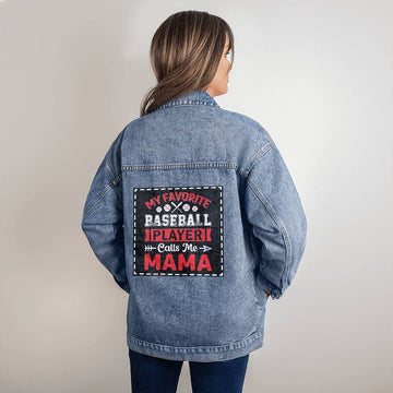 Baseball Mama - Denim Jacket