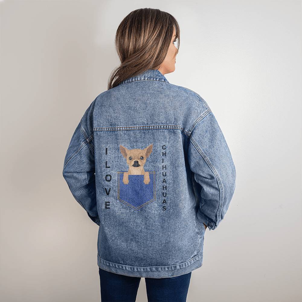 I Love Chihuahuas - Denim Jacket