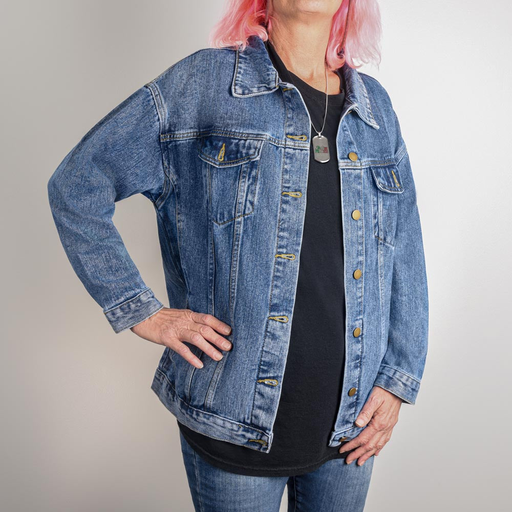 One Proud Baseball Mama - Denim Jacket