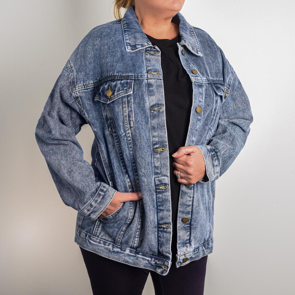 One Proud Baseball Mama - Denim Jacket