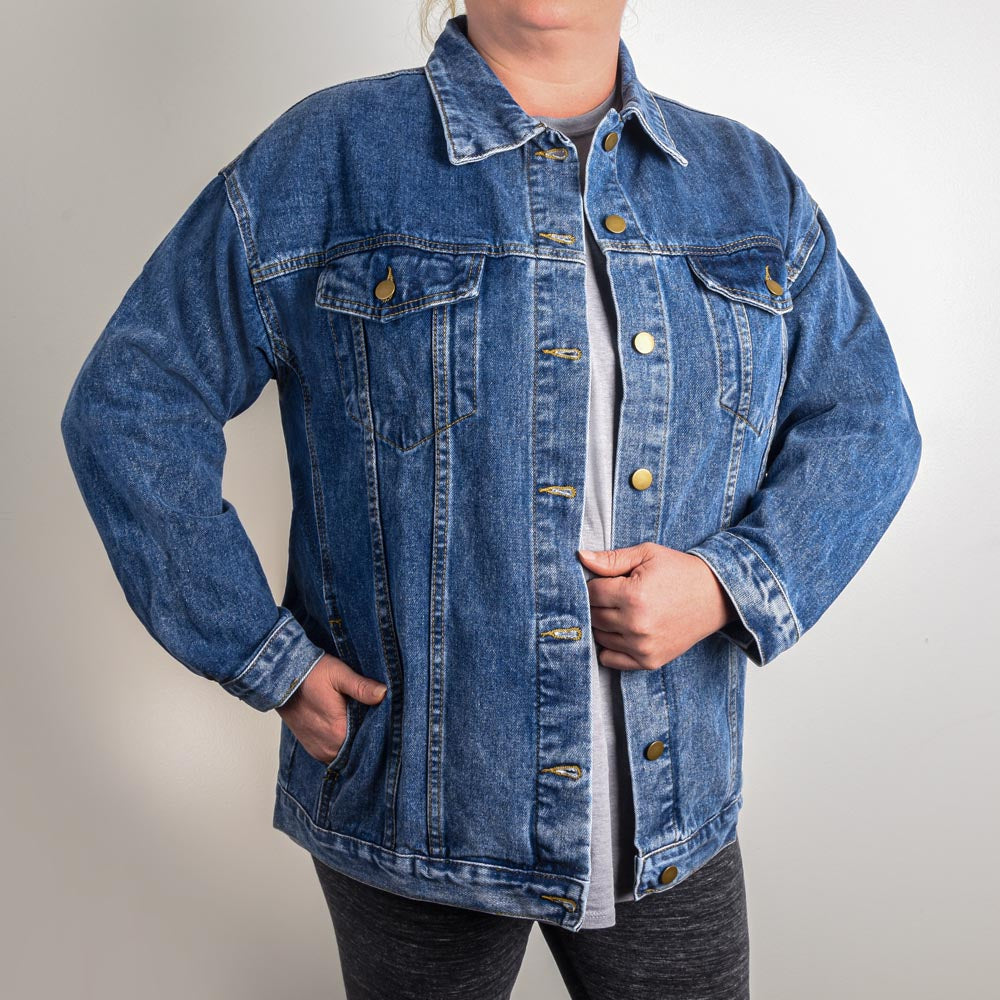 Baseball Mama - Stylish Denim Jacket