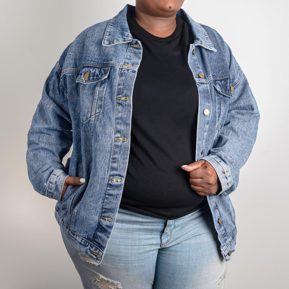 One Proud Baseball Mama - Denim Jacket