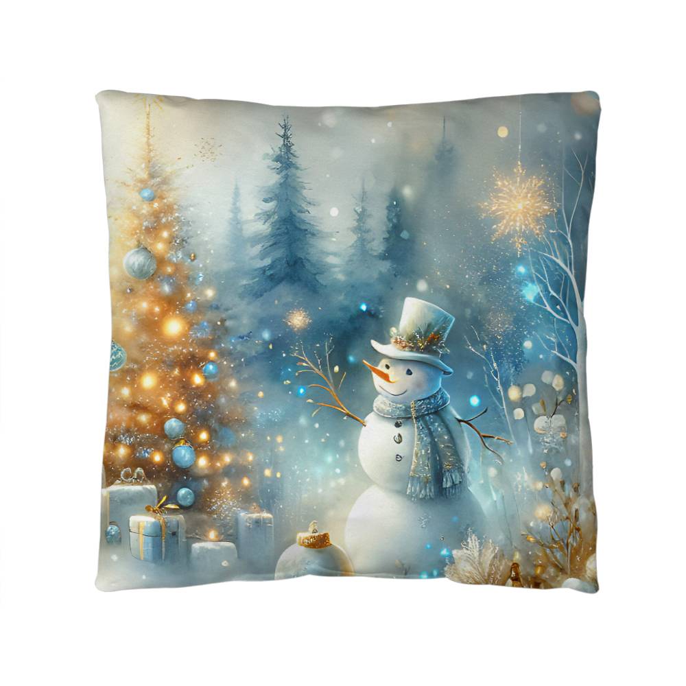 Christmas Pillow - Snowman Design 1