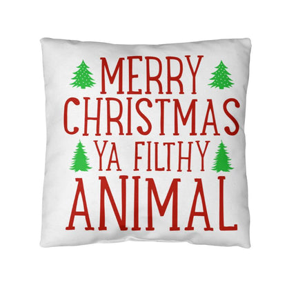 Christmas Pillow - Merry Christmas Ya Filthy Animal 3