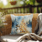 Christmas Pillow - Snowman Christmas Tree Design