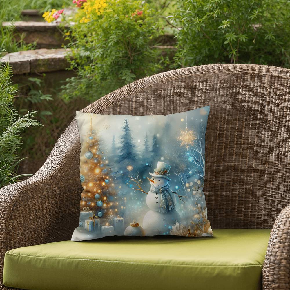 Christmas Pillow - Snowman Design 1