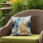 Christmas Pillow - Snowman Christmas Tree Design