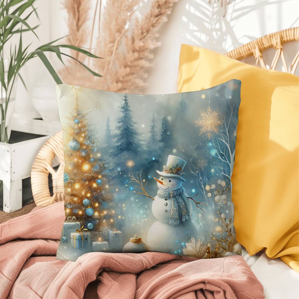 Christmas Pillow - Snowman Design 1