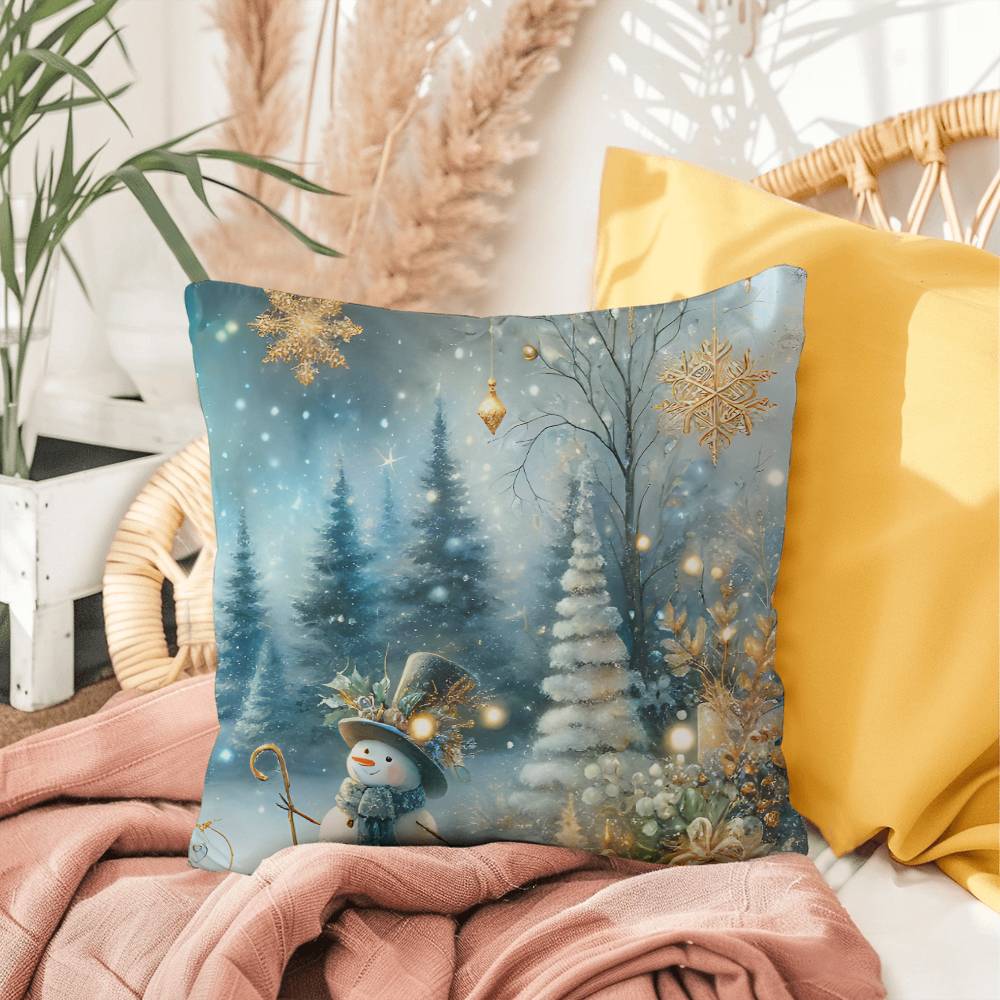 Christmas Pillow - Snowman Design 2