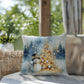 Christmas Pillow - Snowman Christmas Tree Design