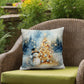 Christmas Pillow - Snowman Christmas Tree Design