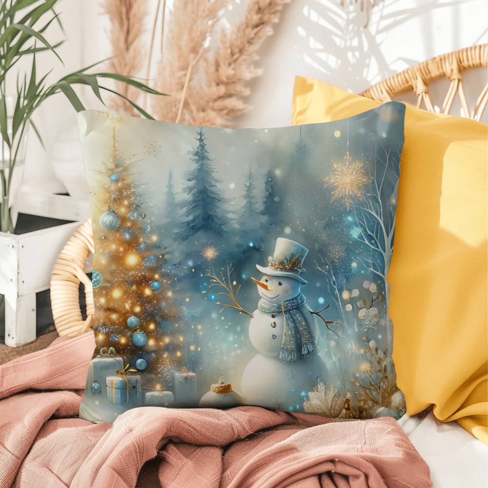 Christmas Pillow - Snowman Design 1